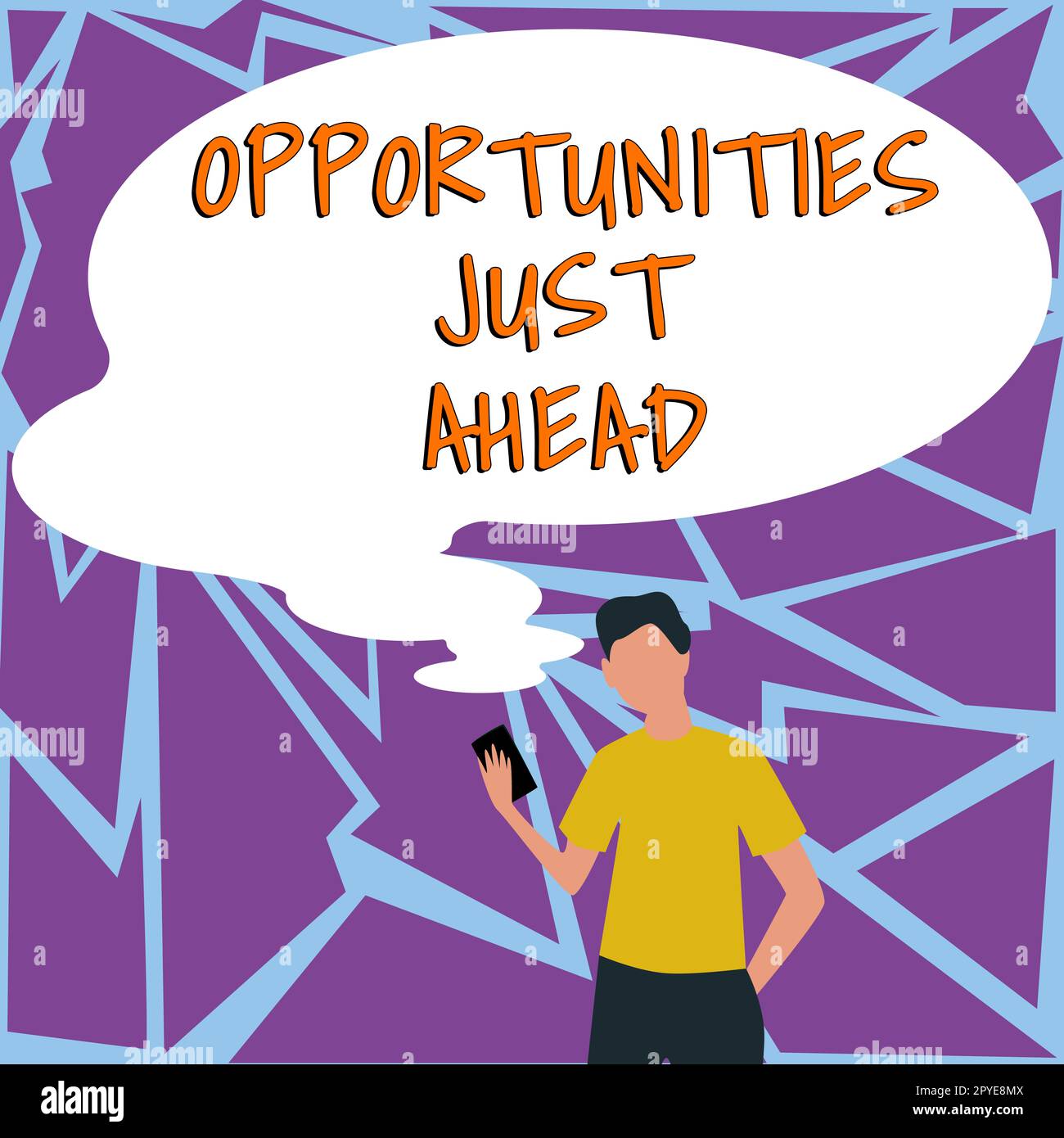 Handschriftmöglichkeiten stehen vor der Tür. Geschäftsideen Zusammenstellung von Umständen, die es ermöglichen, etwas in kurzer Zeit zu tun Stockfoto