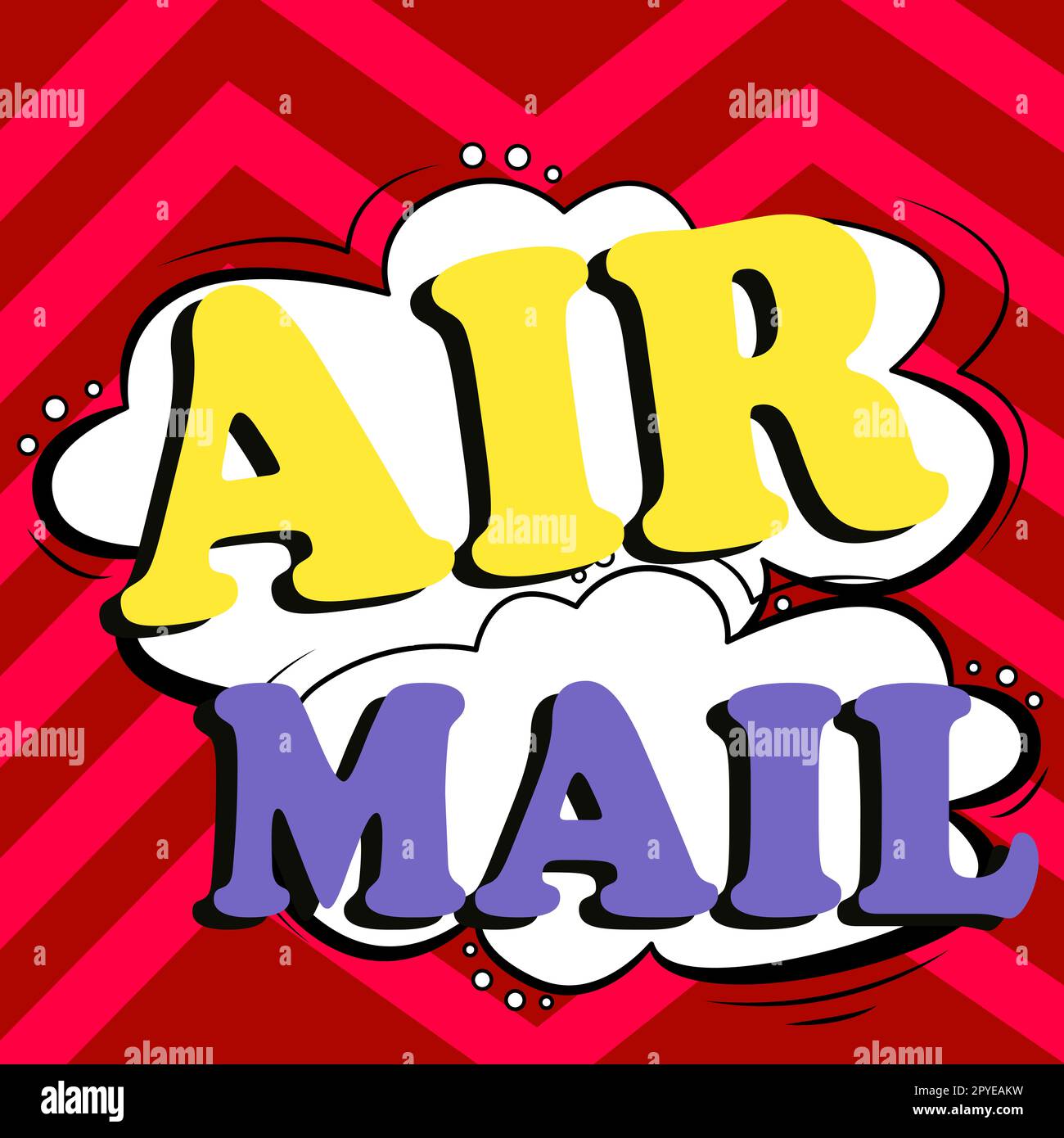 Konzeptionelle Darstellung Luftpost. Geschäftskonzept Brieftaschen und Pakete, die mit dem Flugzeug transportiert werden Stockfoto