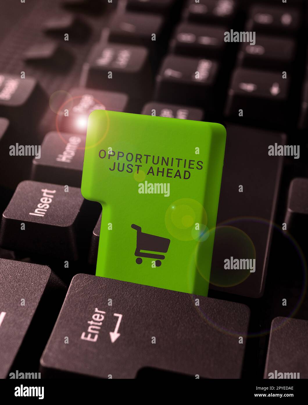 Möglichkeiten für konzeptionelle Beschriftungen liegen vor uns. Internetkonzepte Zusammenstellung von Umständen, die es ermöglichen, etwas in kurzer Zeit zu tun Stockfoto