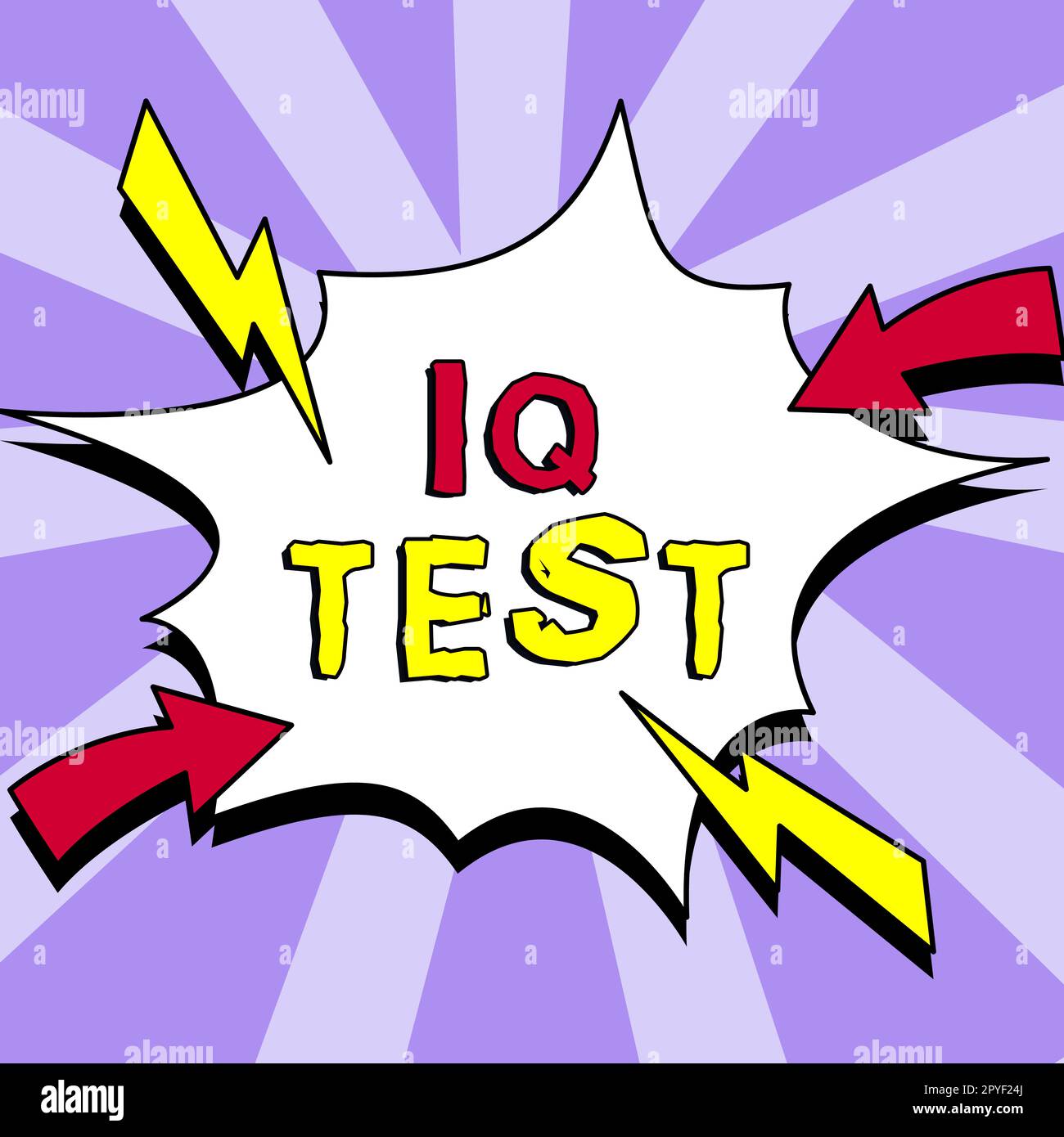 Handschrifttext IQ-Test. Business Showcase Versuch, Ihre kognitiven Fähigkeiten zu messen, menschliche Intelligenz zu beurteilen Stockfoto
