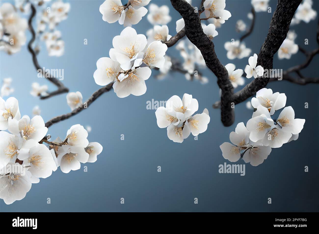 Apfelblühender Baum Stockfoto