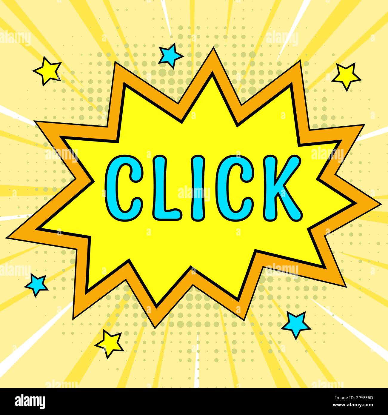 Textzeichen mit Klick. Geschäftsübersicht Drücken einer Taste auf einer Maus Ähnliches Gerät scharfer kurzer Ton Stockfoto