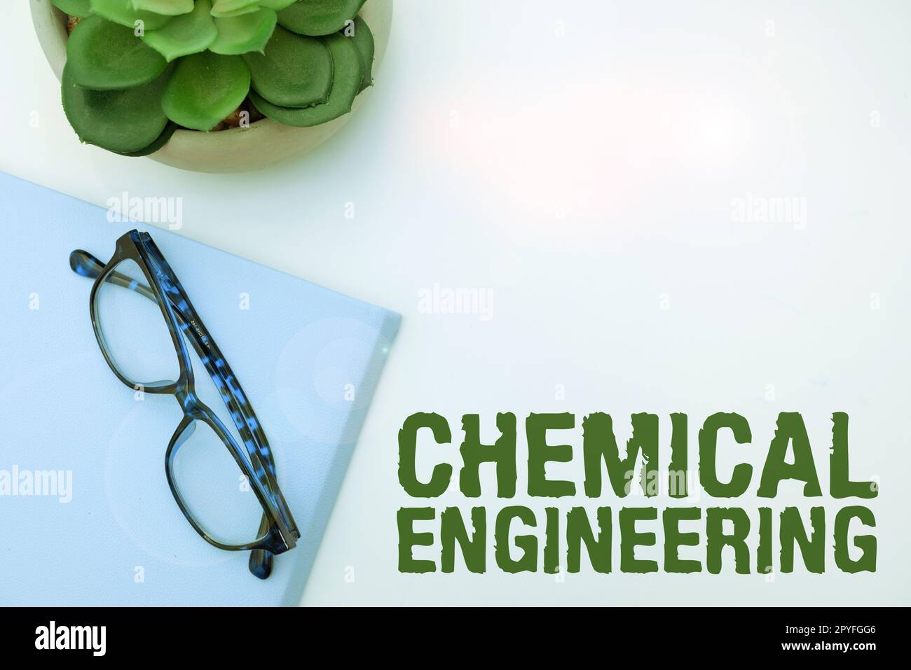 Konzeptionelle Beschriftung Chemical Engineering. Geschäftskonzept zur Entwicklung von Dingen, die sich mit der industriellen Anwendung der Chemie befassen Stockfoto