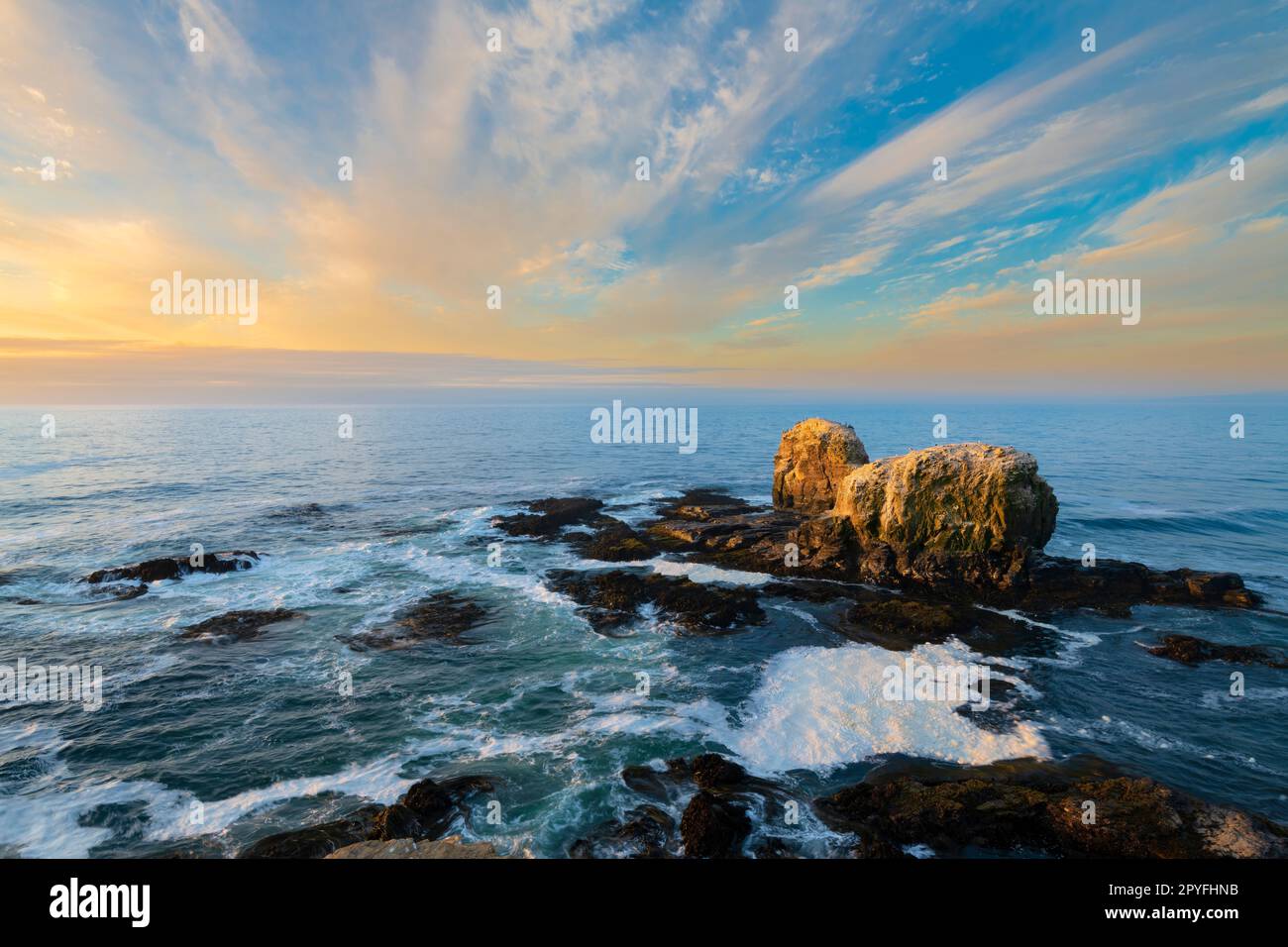 Klippe in Punta de Lobos bei Pichilemu, Region VI, Chile Stockfoto