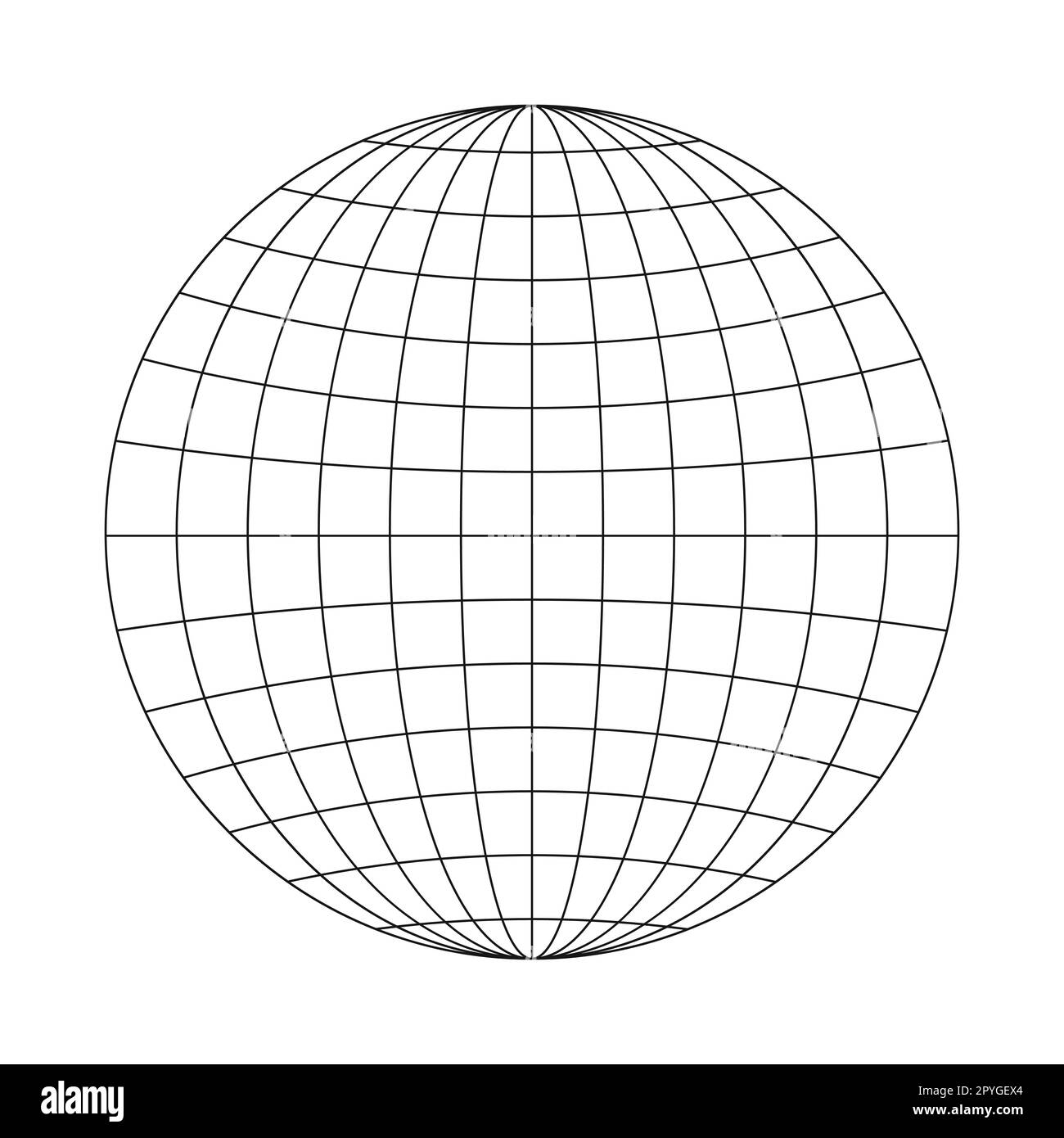 Globus-Symbol. Erdenplanetensphären-Zeichen. Symbol für globale soziale Probleme, Menschen, die sich verbinden, reisen, weltweite Zustellung. Vektorgrafik Stock Vektor