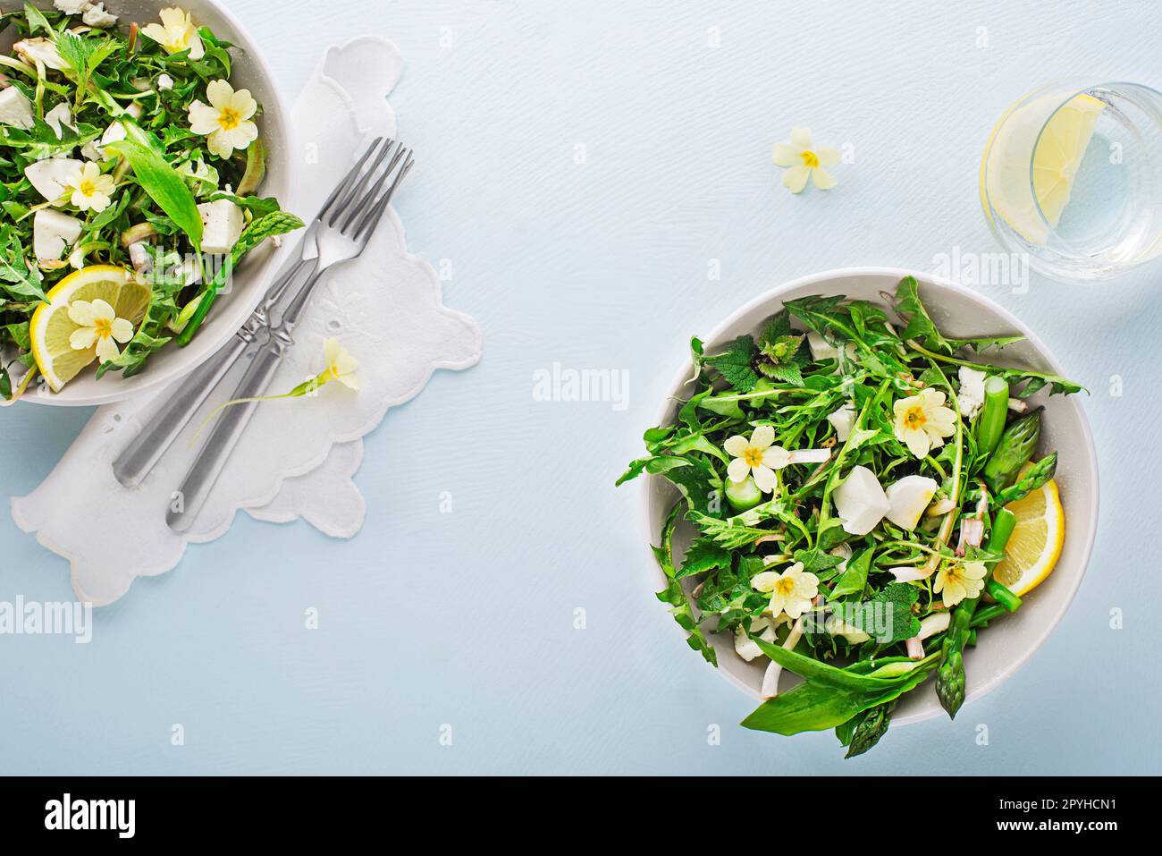 Salatquelle Stockfoto