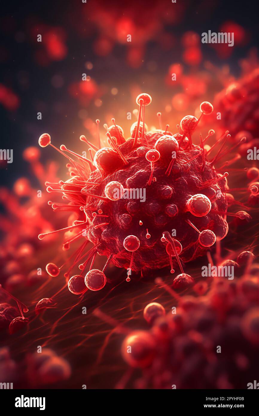 Virus, Allergiebakterien Stockfoto