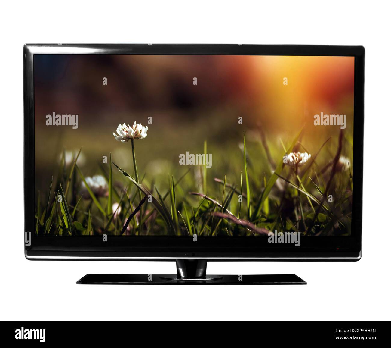 Nahaufnahme des TV-Monitors mit dem Bild Stockfoto