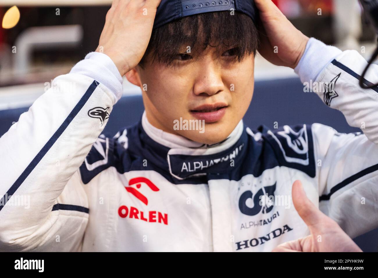 MANAMA, BAHRAIN, Sakhir Circuit, 5. März 2023: Nr. 22, Yuki TSUNODA, JAP, Team Scuderia Alpha Tauri, während des Bahrain Formel 1 Grand Prix bei der Ba Stockfoto