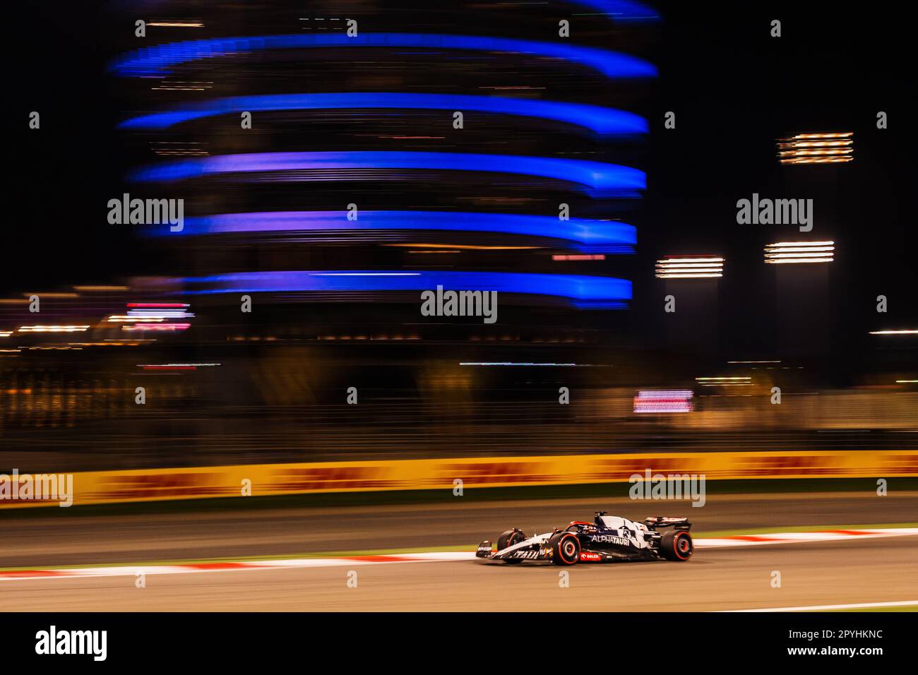 MANAMA, BAHRAIN, Sakhir Circuit, 5. März 2023: Nr. 21, Nick de VRIES, NDL, Scuderia Alpha Tauri, während des Bahrain Formel 1 Grand Prix im Bahr Stockfoto