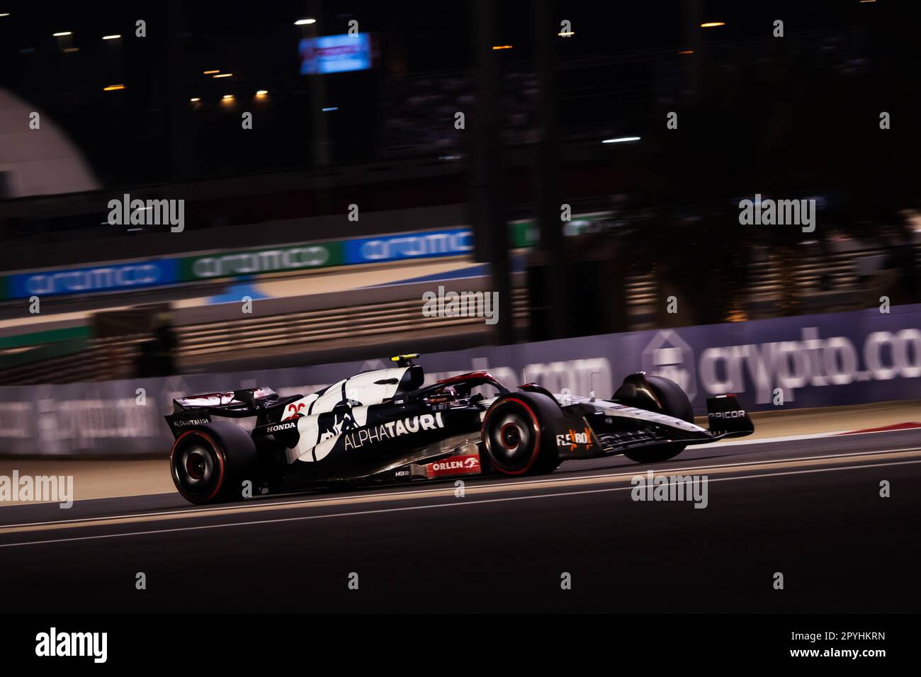MANAMA, BAHRAIN, Sakhir Circuit, 5. März 2023: Nr. 22, Yuki TSUNODA, JAP, Team Scuderia Alpha Tauri, während des Bahrain Formel 1 Grand Prix bei der Ba Stockfoto