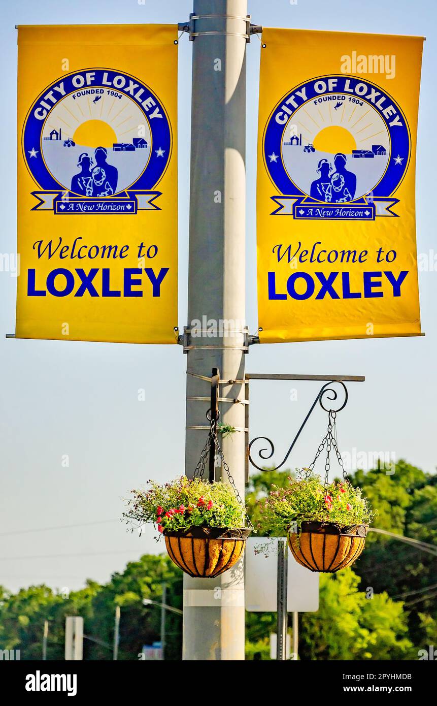 Willkommen bei loxley bannern Fotos und Bildmaterial in hoher