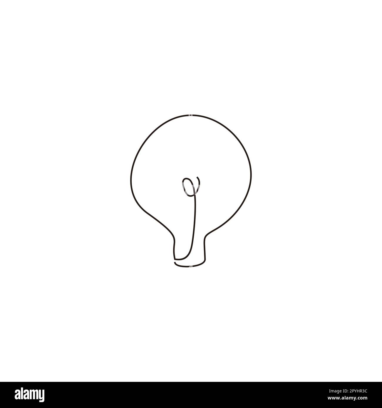 Lampe, Linie geometrisches Symbol einfaches Logo Vektor Stock Vektor