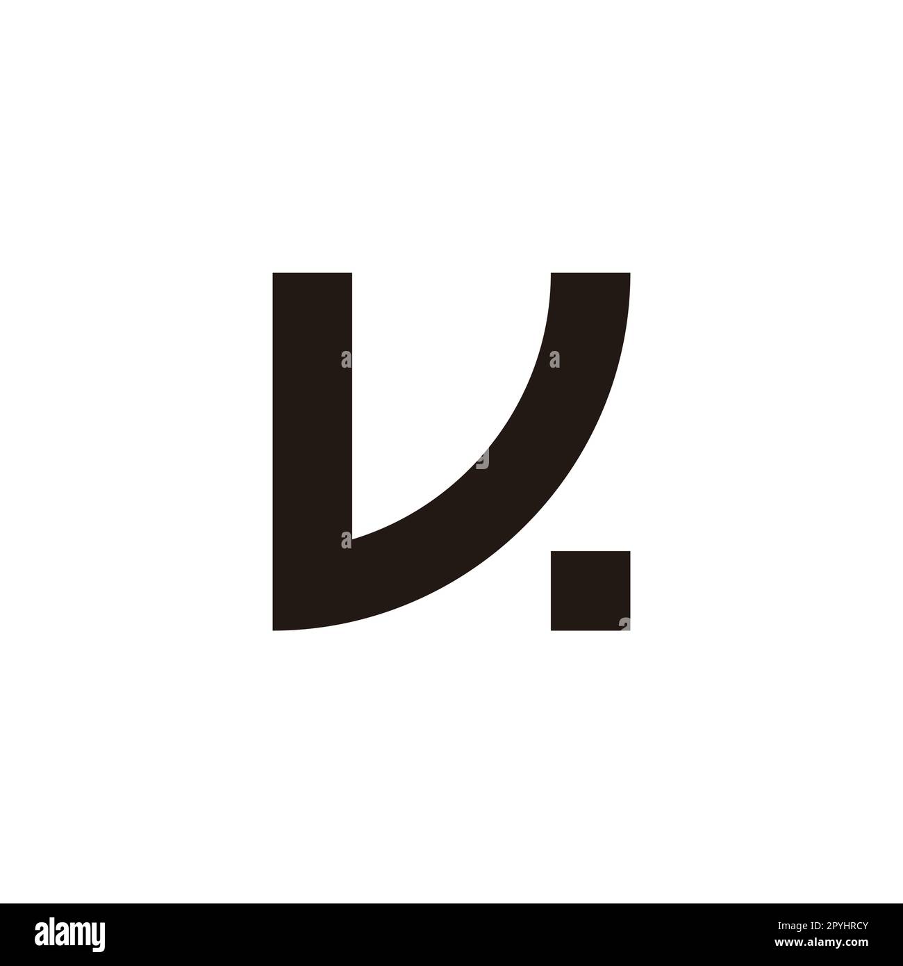 Umriss des Buchstabens vk kv V k, Punkt geometrisches Symbol einfacher Logovektor Stock Vektor