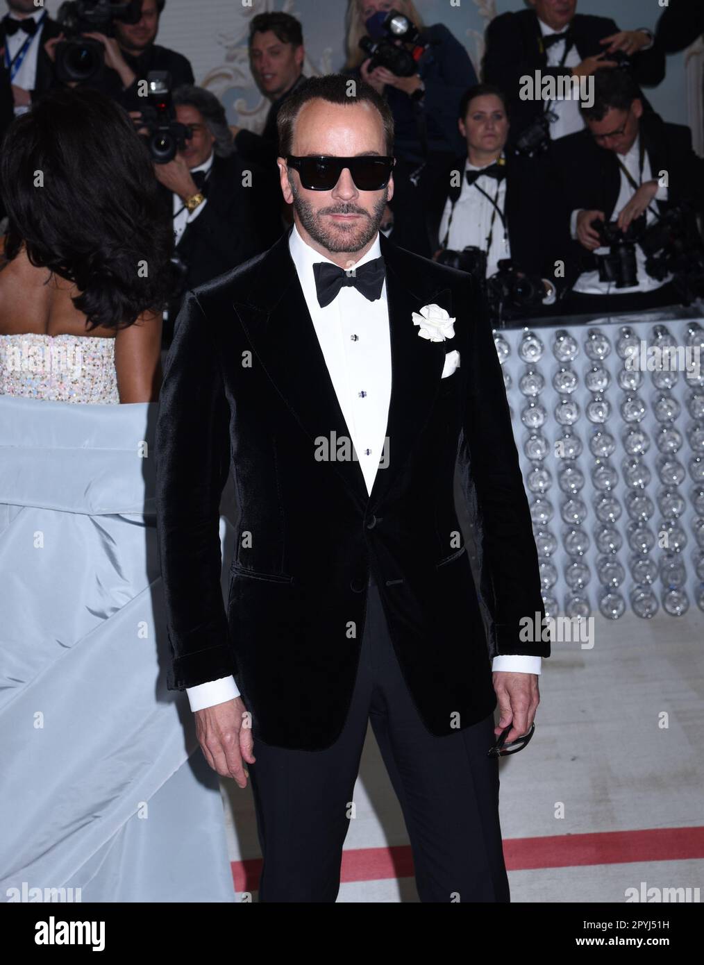 3. Mai 2023, New York, New York, USA: Tom Ford nimmt an der 2023 Met Gala Teil und feiert Karl Lagerfeld: A Line of Beauty im Metropolitan Museum of Art in New York. (Kreditbild: © Photo Image Press via ZUMA Press Wire) NUR ZUR REDAKTIONELLEN VERWENDUNG! Nicht für den kommerziellen GEBRAUCH! Stockfoto