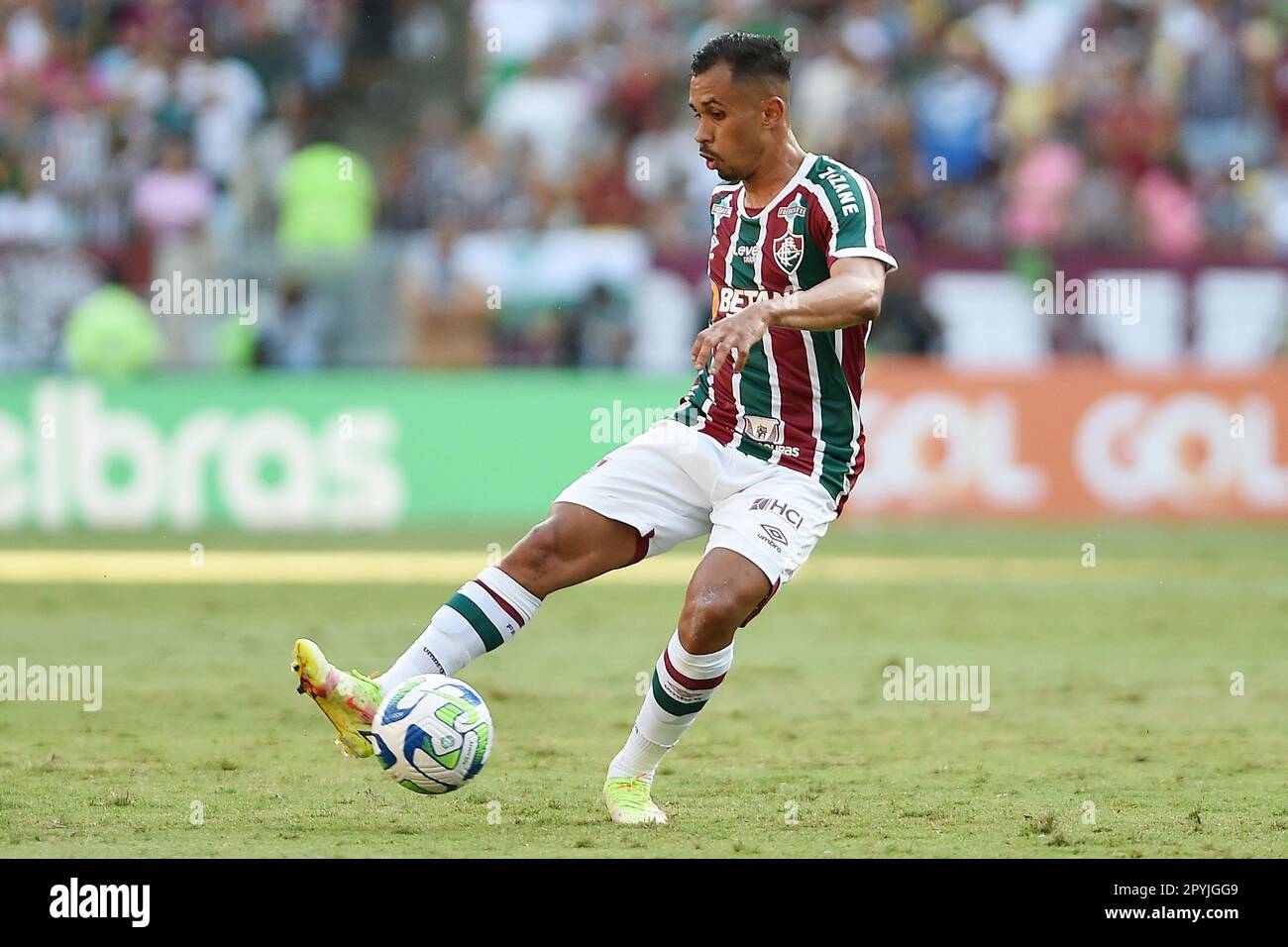 Rio de Janeiro, Brasilien, 01. Mai 2023. Lima-Fußballspielerin des Fluminense-Teams, während des Spiels gegen River Plate für die Copa Libertadores 2023 AT Stockfoto