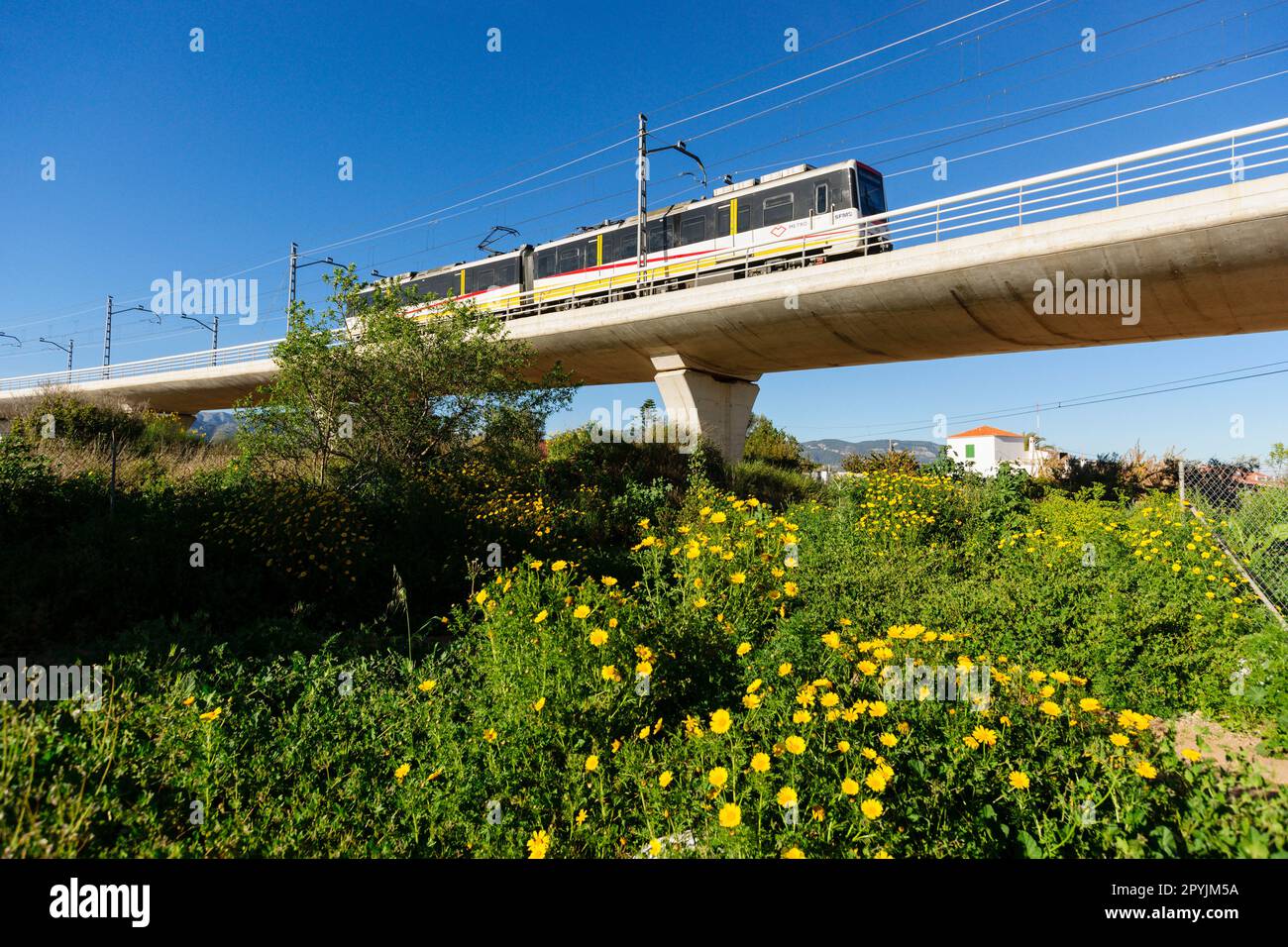 Metro de Palma de Mallorca, Sa Garriga, mallorca, islas baleares, España, europa Stockfoto