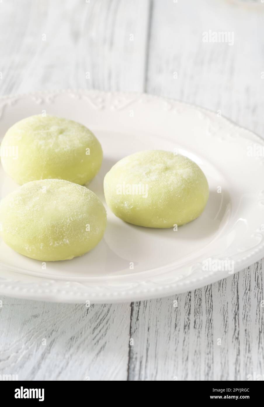 Mochi: Japanischer Reiskuchen Stockfoto