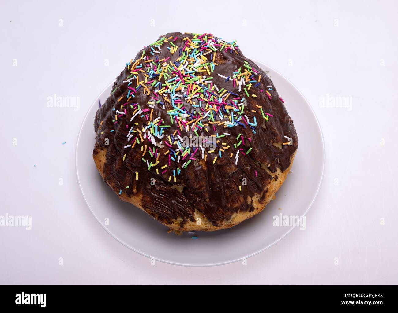 Traditioneller Ukrainischer Osterkuchen Kulich Stockfoto