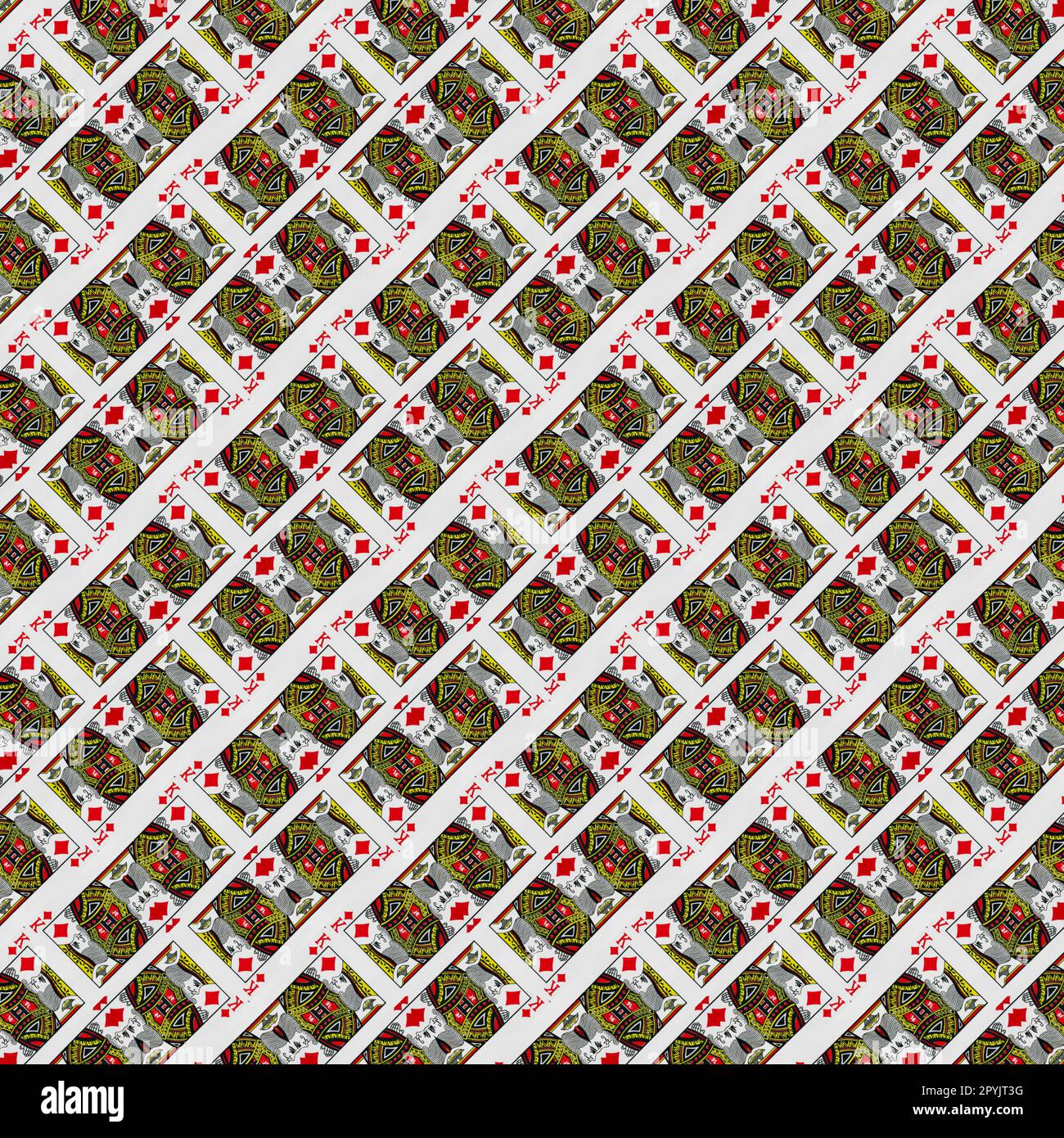 Abstraktes Muster der Spielkarten Stockfoto