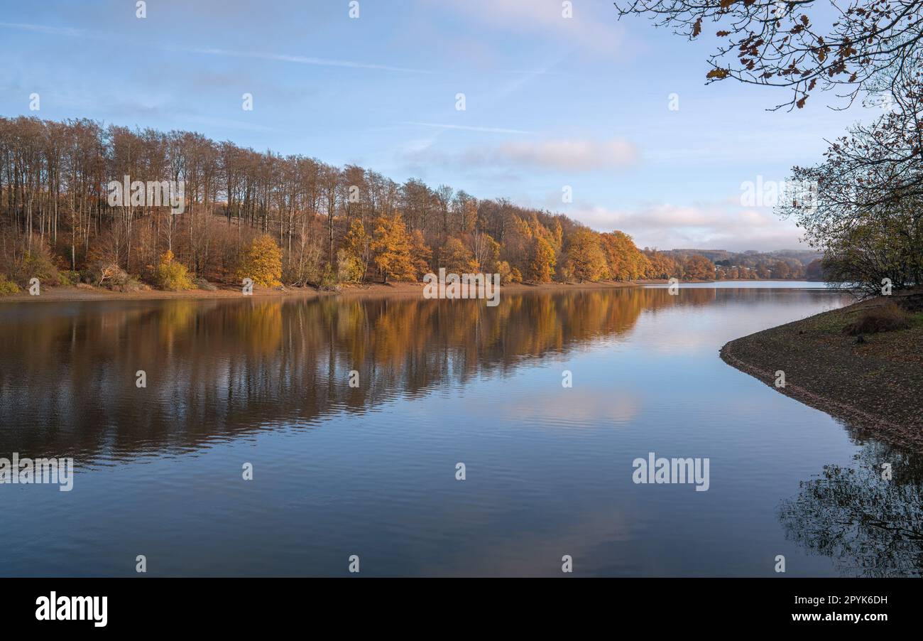 Lingese Lake, Bergisches Land, Deutschland Stockfoto