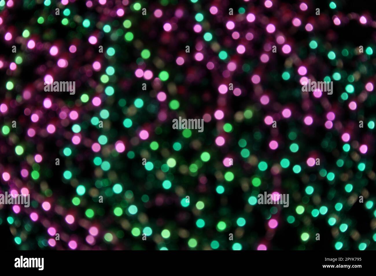 Hintergrund für abstrakten Weichzeichner Lila und Grüner Bokeh-Hintergrund Stockfoto