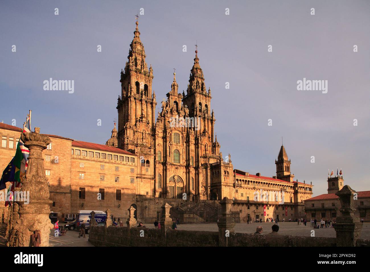 SPANIEN, GALICIEN, SANTIAGO DE COMPOSTELLE KIRCHE Stockfoto
