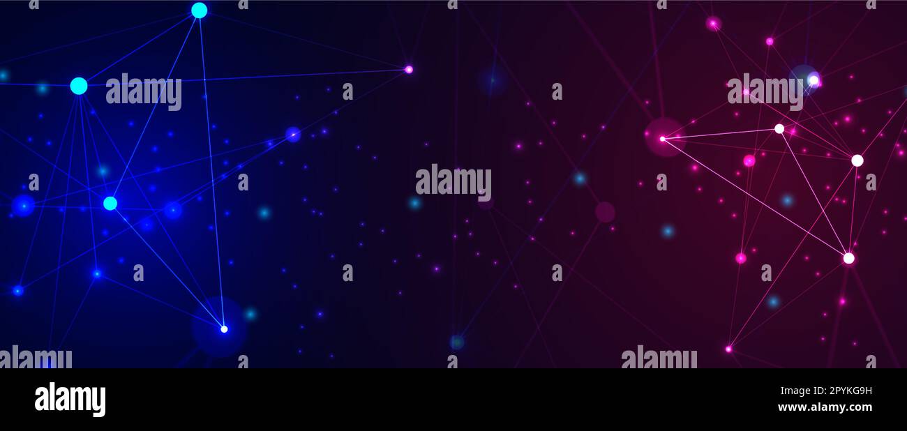 Die neuronale Netzwerktechnologie ist ein Zweig künstlicher Intelligenz, der das menschliche Gehirn imitiert, um komplexe Probleme zu lösen und zu lernen Stock Vektor