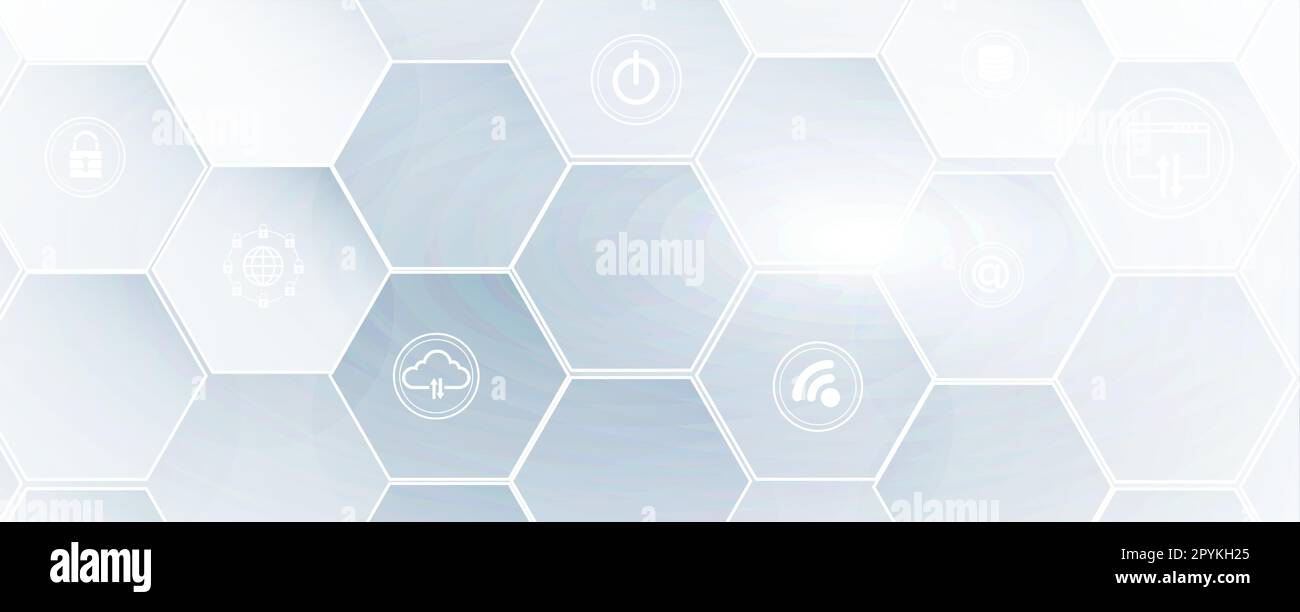 Abstrakte Künstliche Intelligenz. Cloud-Computing. Maschinelles Lernen. Hintergrund des Technologiewebs. Futuristischer Hintergrund des virtuellen Konzepts Stock Vektor