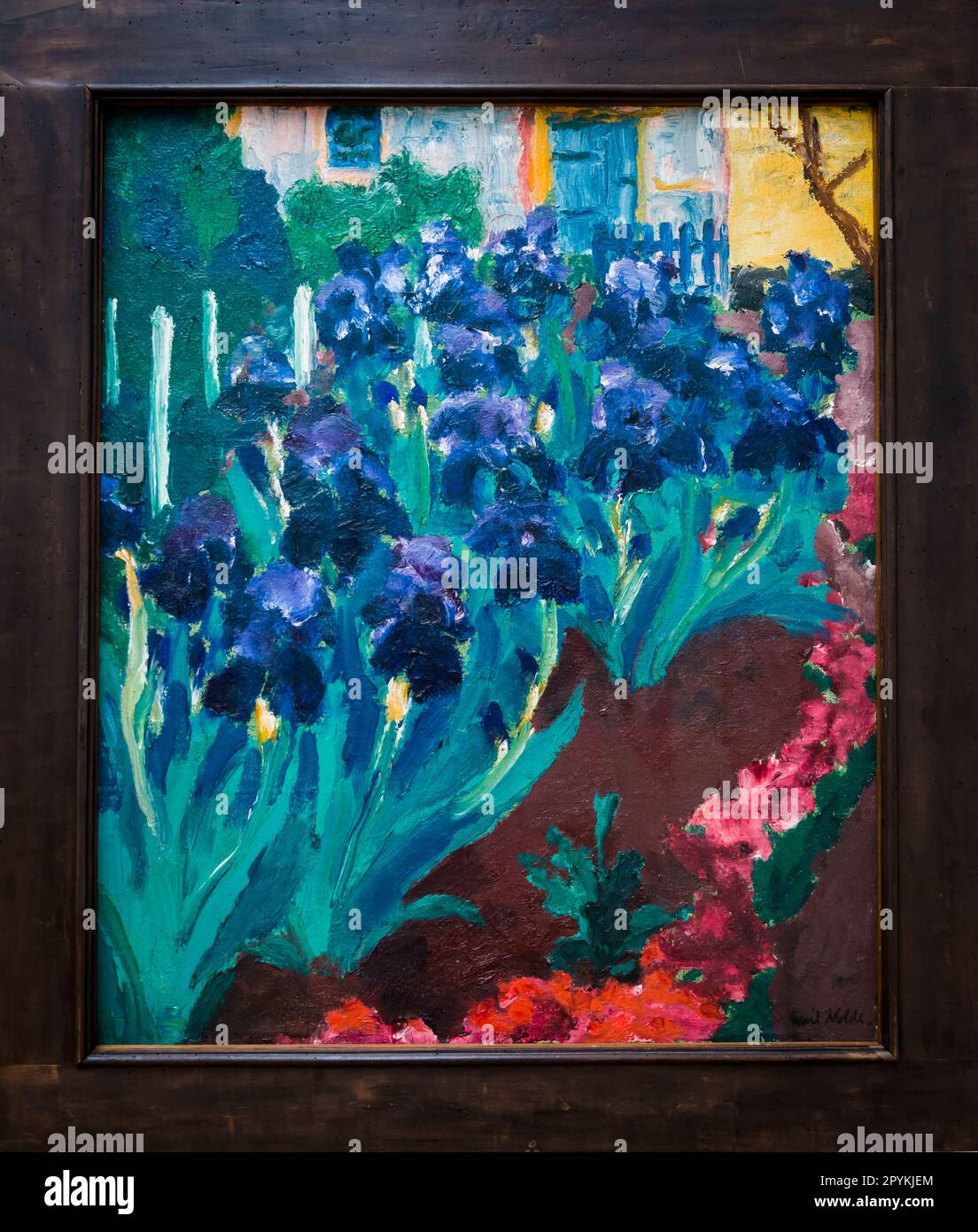 Emil Nolde Gemälde Blue Iris I, 1915, Kunstmuseum Basel, Basel, Schweiz Stockfoto