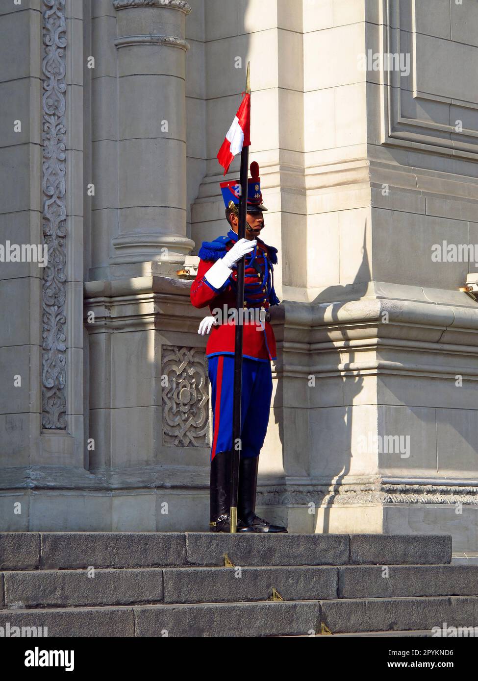 Präsidentenpalast, Palacio de Gobierno, Lima, Peru, Südamerika Stockfoto