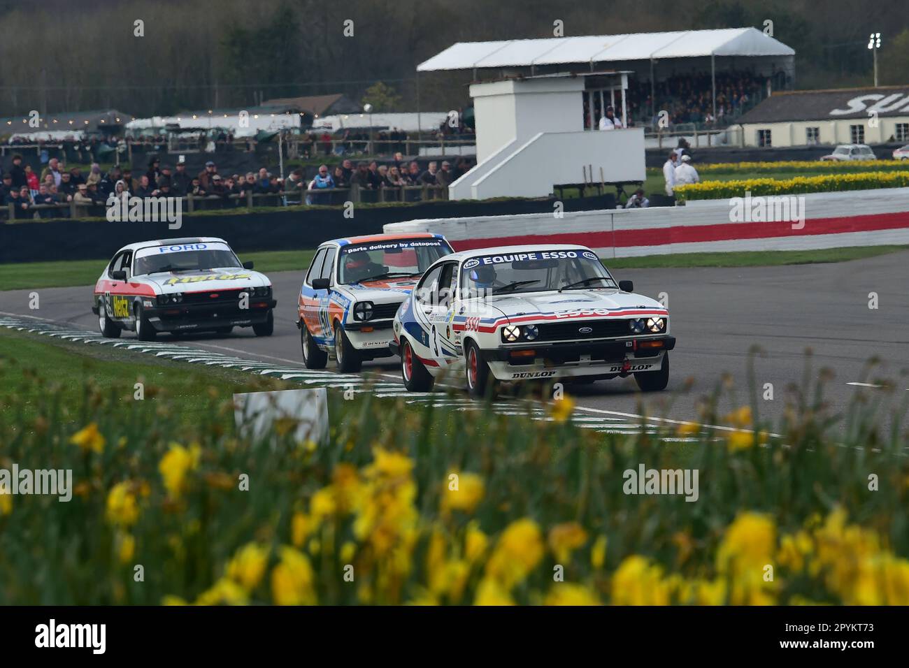 Raphael de Borman, Ford Capri III 3 Liter S, Gordon Spice Trophy, Finale für Limousinen der Gruppe 1, die in den Jahren 1970 bis 1982 Rennen, laufen mit zwei twe Stockfoto