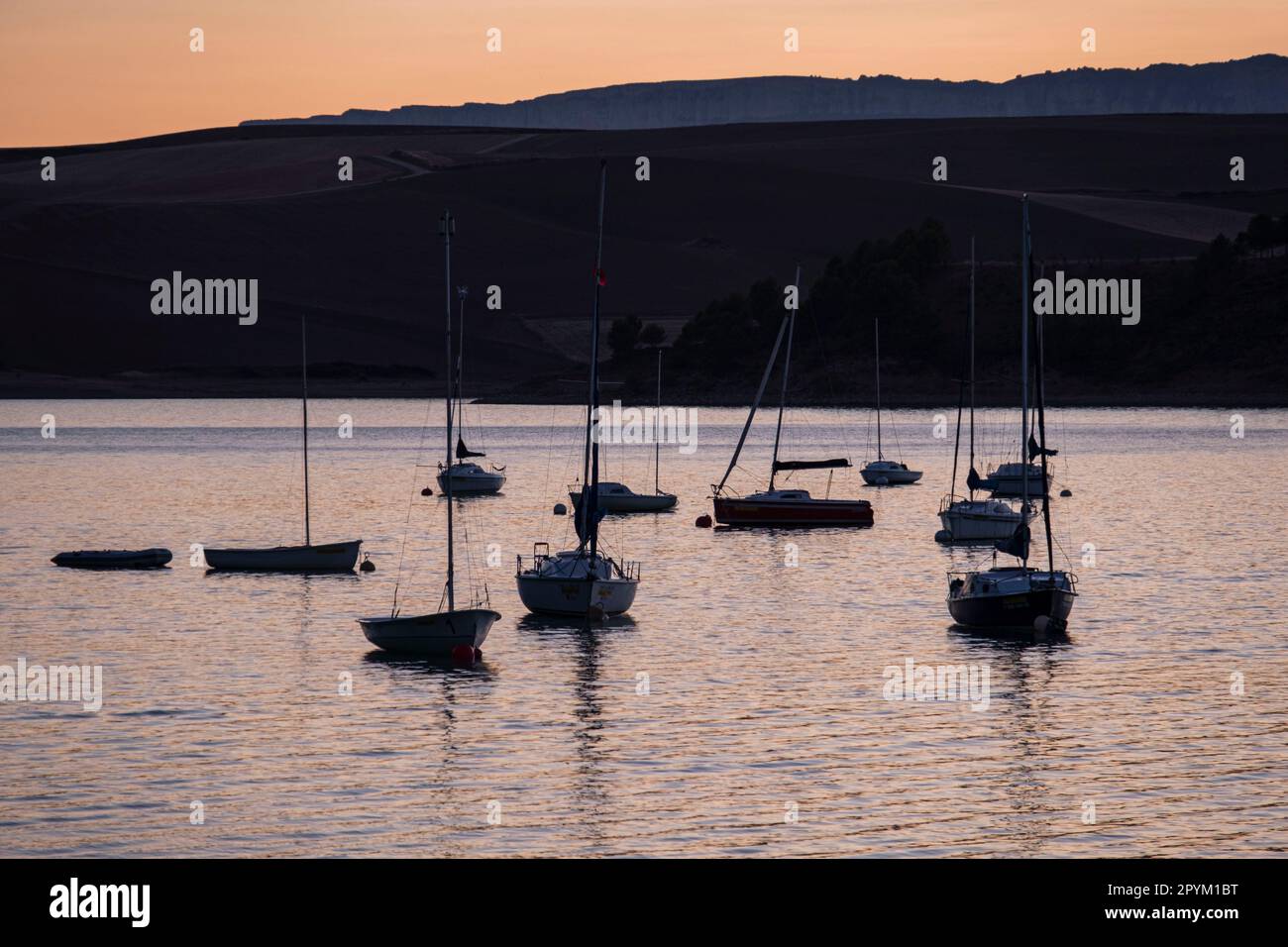 embalse de Alloz, Lerate, municipio de Guesálaz, Navarra, Spanien, Europa Stockfoto