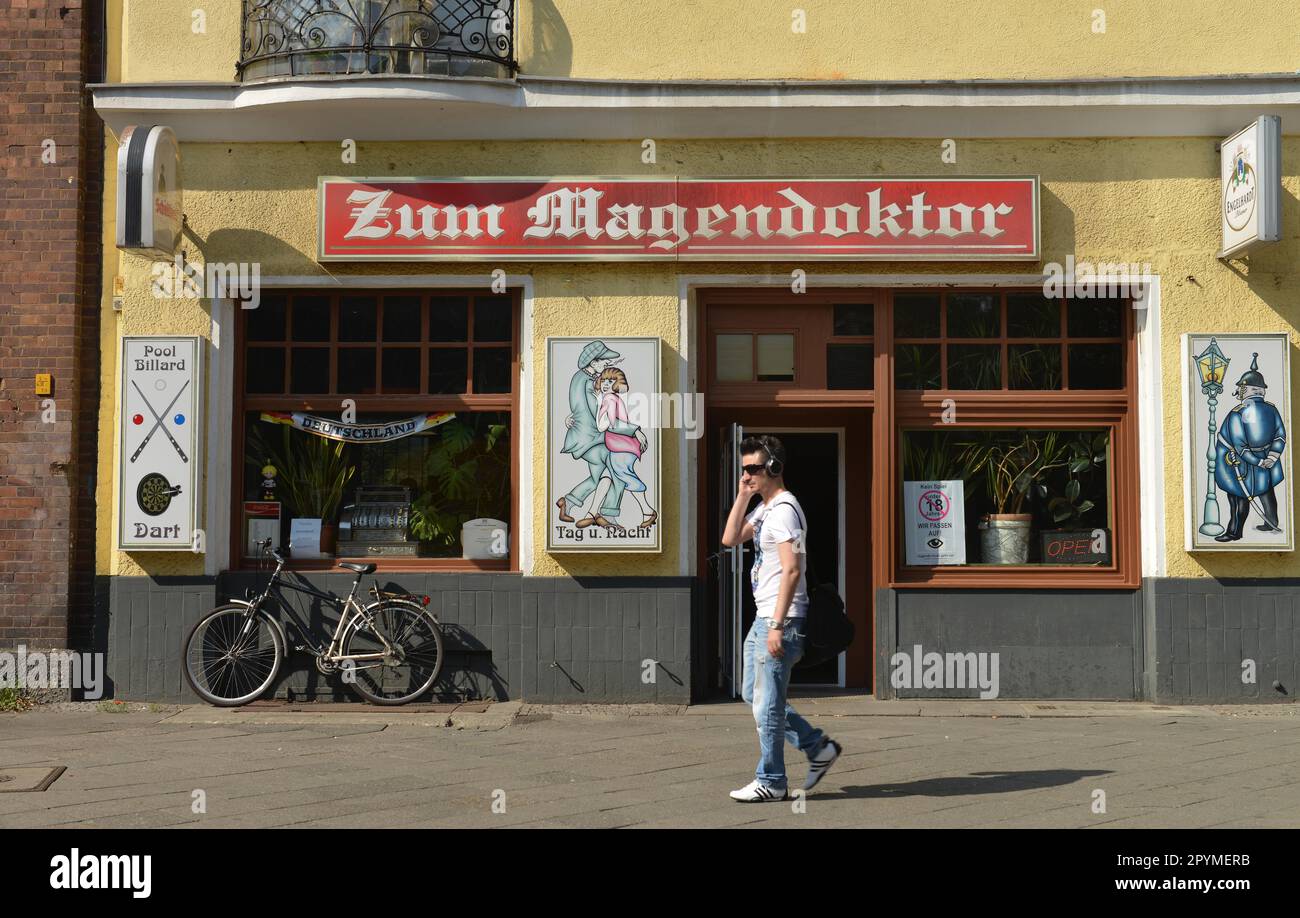 Pub, Zum Magendoktor, Reinickendorfer Straße, Wedding, Berlin, Deutschland Stockfoto