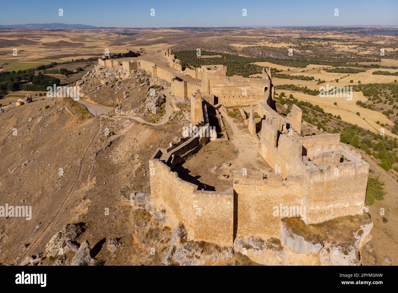 Castillo de Gormaz, Siglo X, Gormaz, Soria, Comunidad Autónoma de Castilla, Spanien, Europa Stockfoto