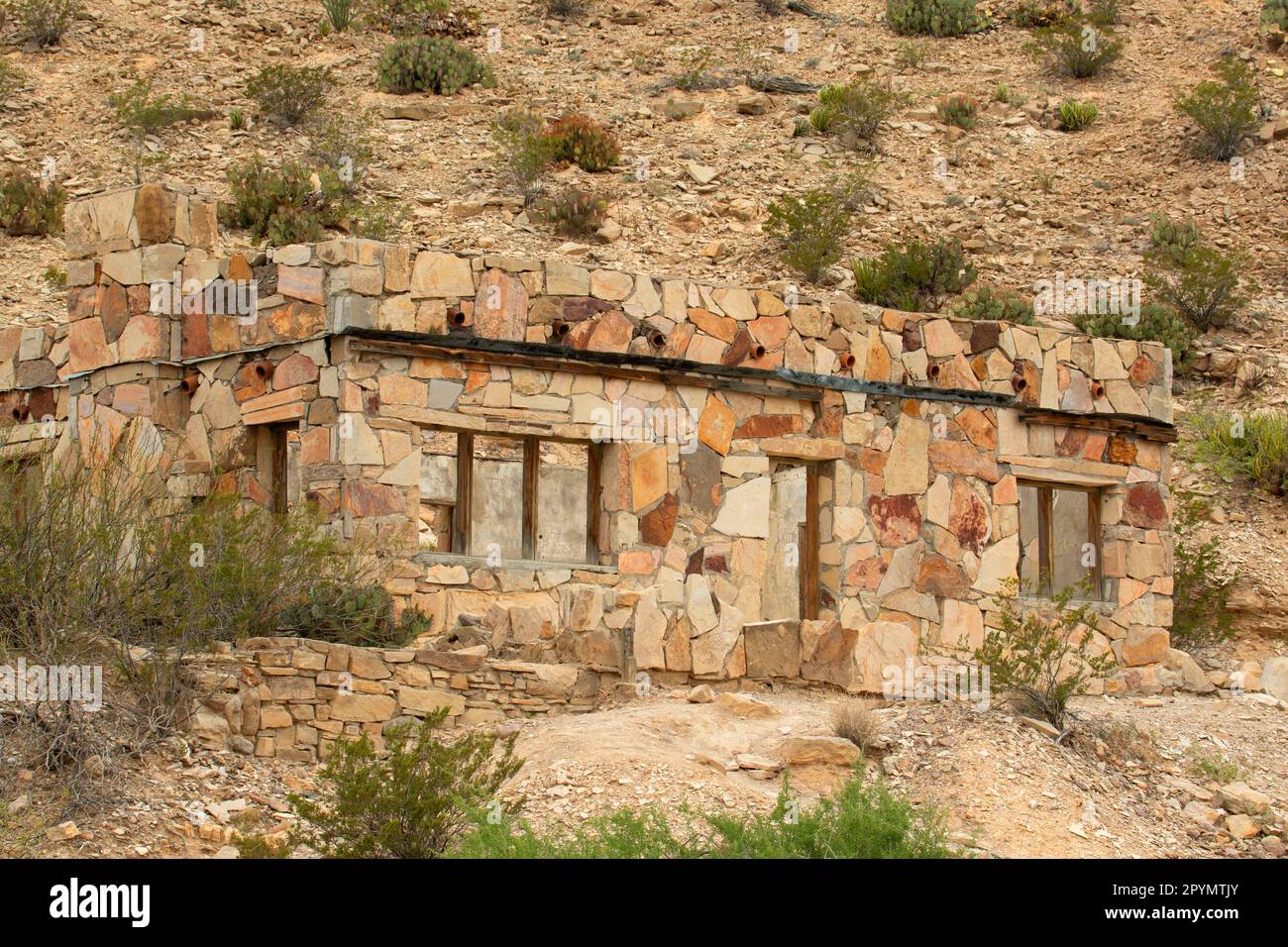 Livingston House, Big Bend National Park, Texas Stockfoto