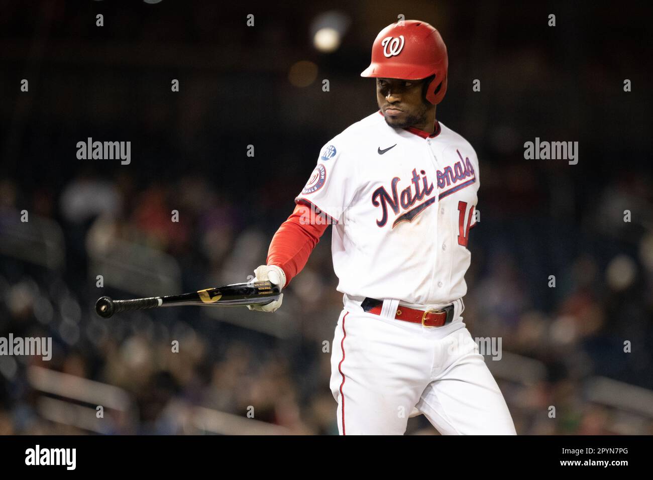 BALTIMORE, MD - 24. APRIL: Während der Chicago Cubs gegen die Washington Nationals am 3. Mai 2023 in den Nationals Park Yards in Washington, DC, besiegten die Nationals die Cubs mit 2:1. (Charles Brock/Image of Sport) Stockfoto