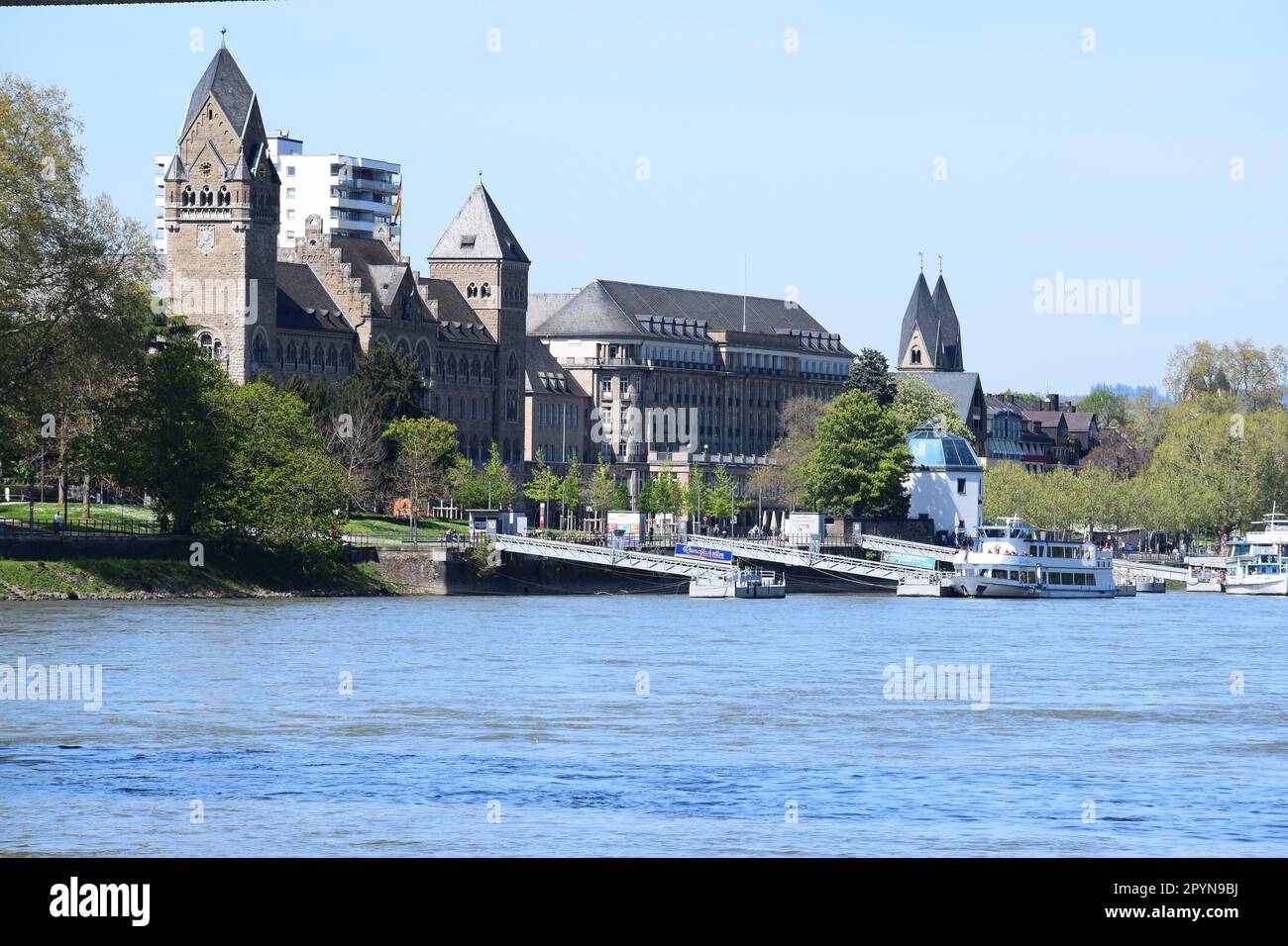 Altstadt Koblenz am Rhein Stockfoto
