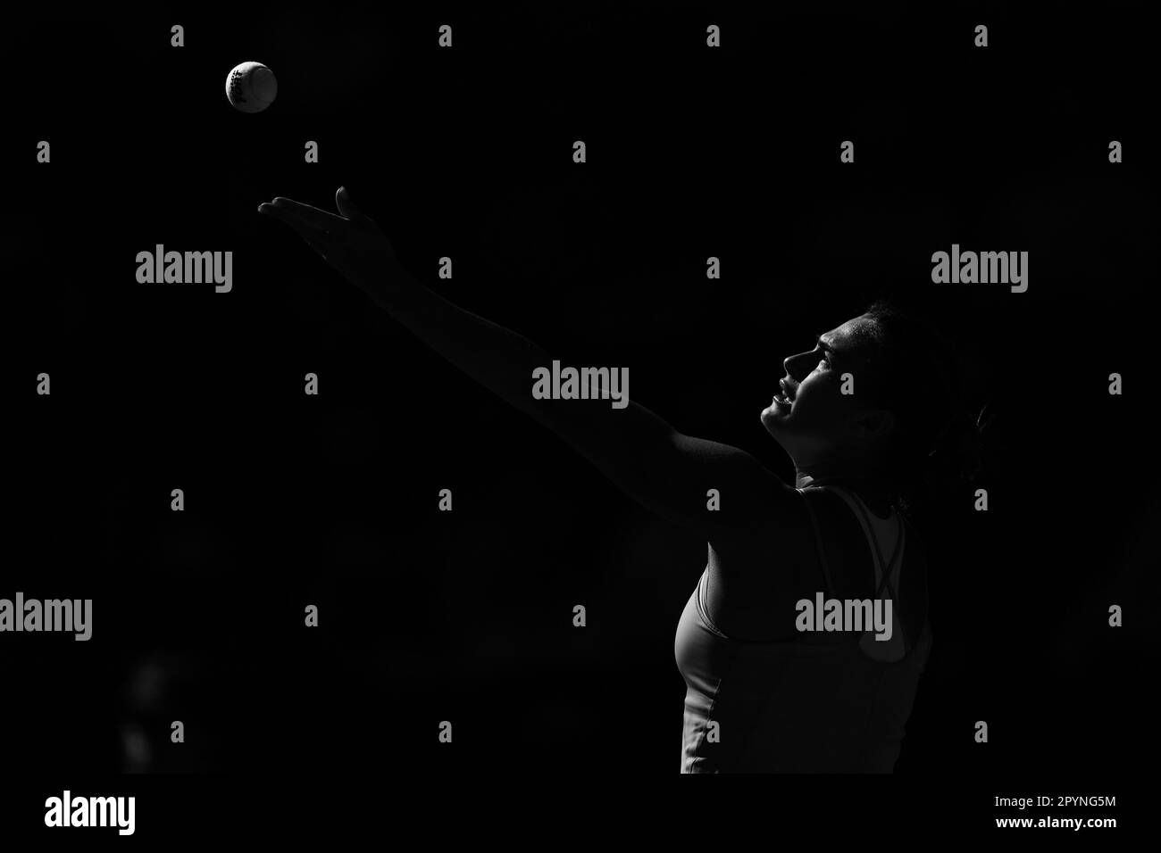 Madrid, Espagne. 04. Mai 2023. Aryna Sabalenka (Blr) in Aktion gegen Maria Sakkari (GRE) während der Mutua Madrid Open 2023, Masters 1000 Tennis Turnier am 4. Mai 2023 bei Caja Magica in Madrid, Spanien - Photo Antoine Couvercelle/DPPI Credit: DPPI Media/Alamy Live News Stockfoto