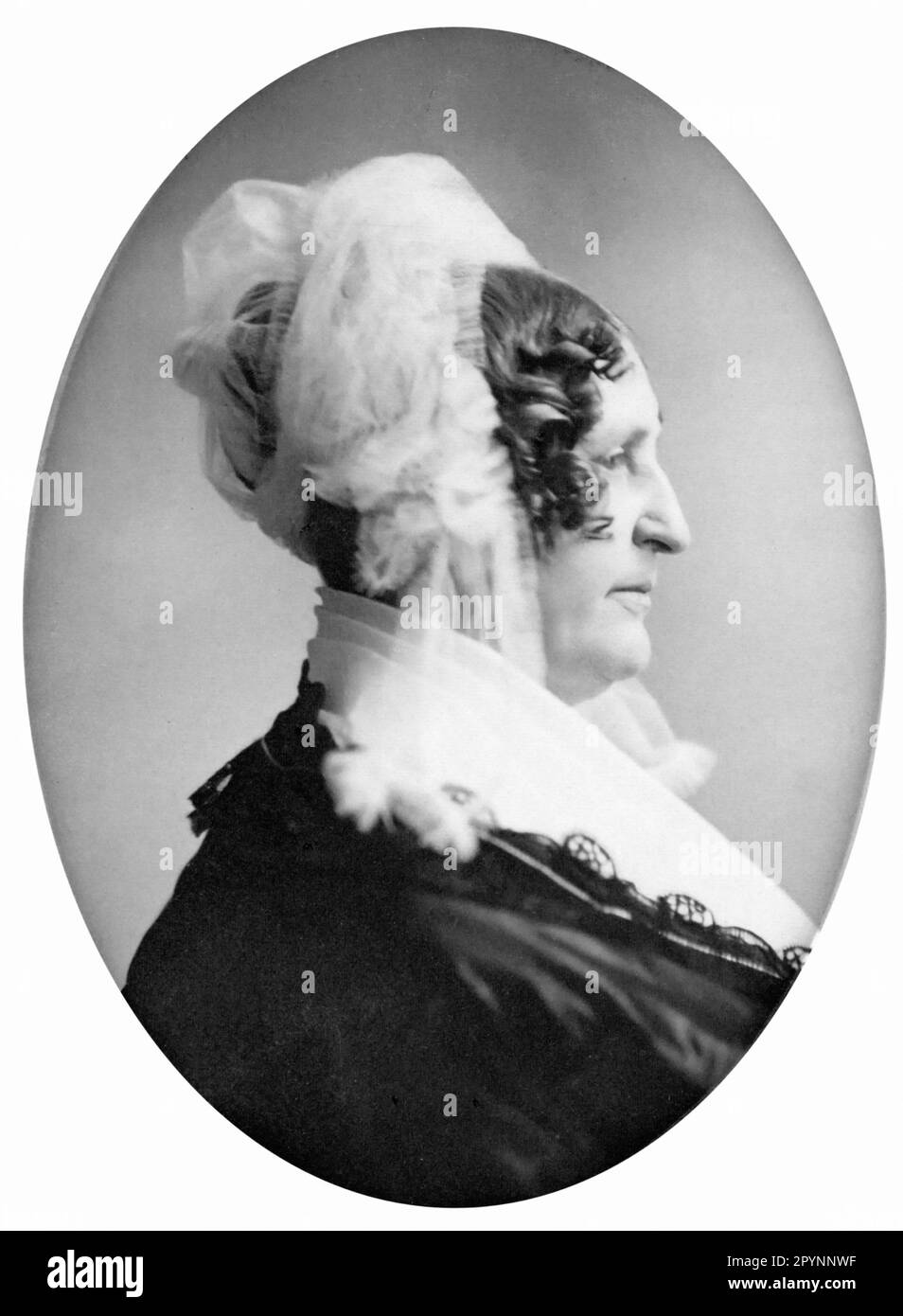 Emma Willard. Portrait der amerikanischen Erzieherin und Frauenrechtsaktivistin Emma Hart Willard (1787-1870), c. 1850 Stockfoto