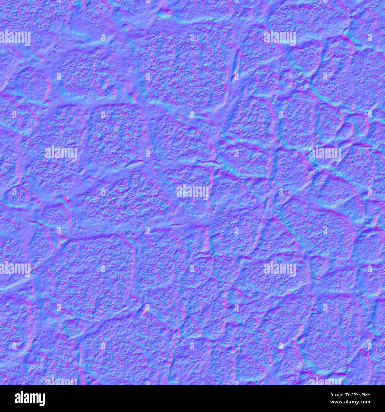 Normale Karte Beton beschädigte Textur, normale Abbildung Stockfoto