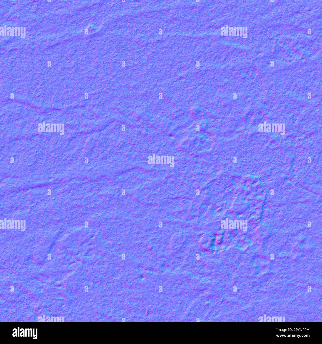 Normale Karte Beton beschädigte Textur, normale Abbildung Stockfoto
