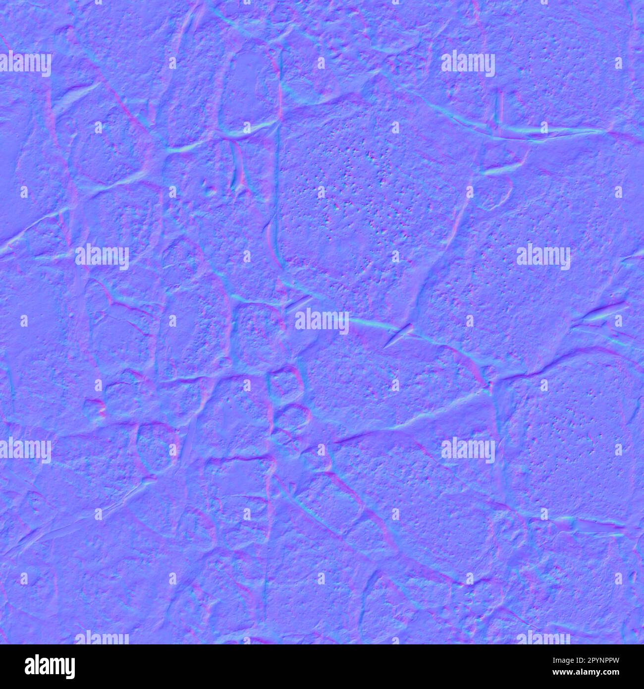 Normale Karte Beton beschädigte Textur, normale Abbildung Stockfoto