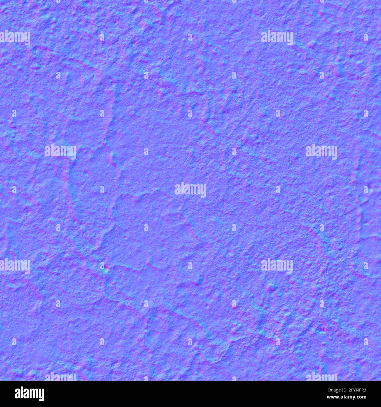 Normale Karte Beton beschädigte Textur, normale Abbildung Stockfoto