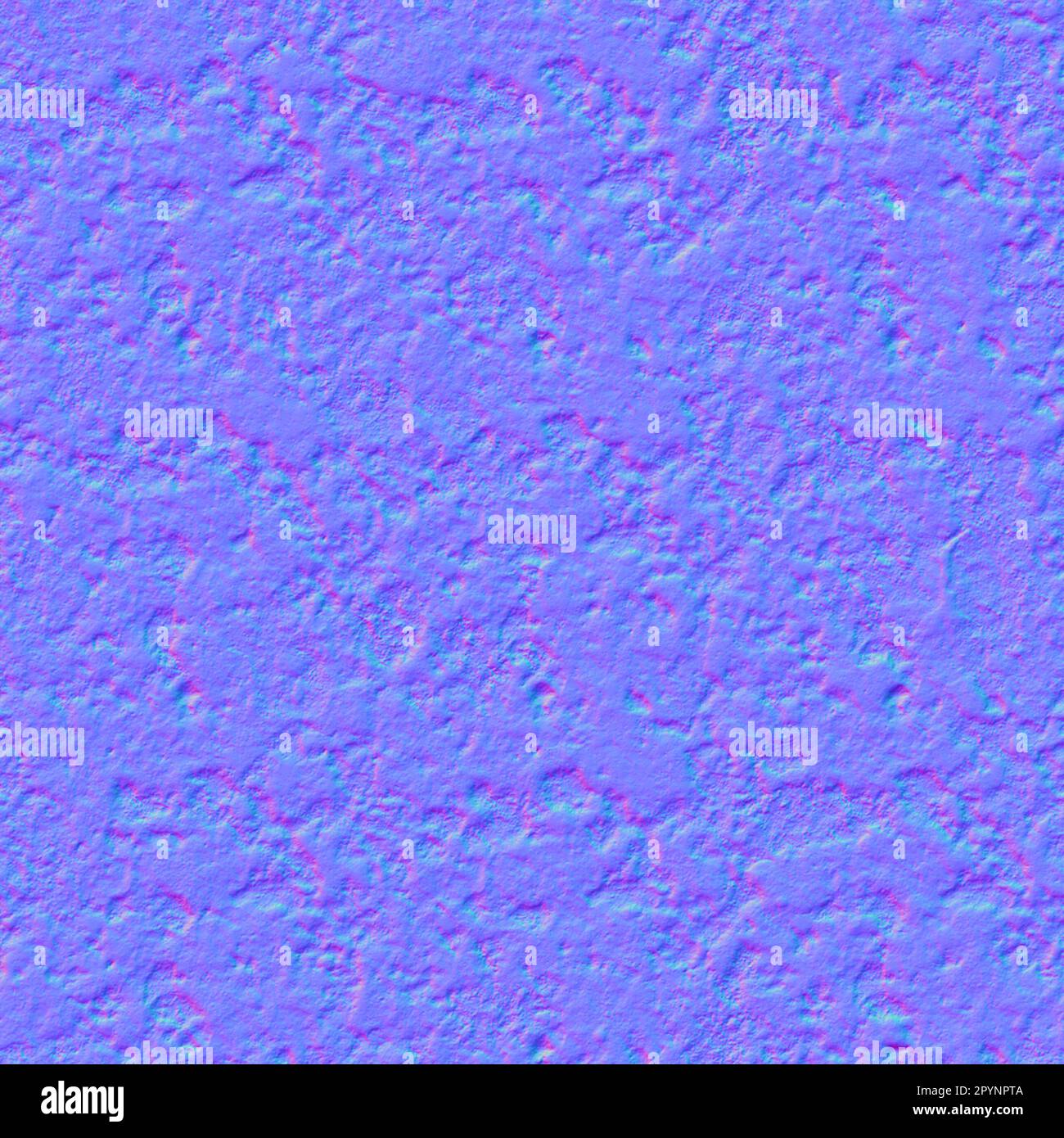 Normale Karte Beton beschädigte Textur, normale Abbildung Stockfoto