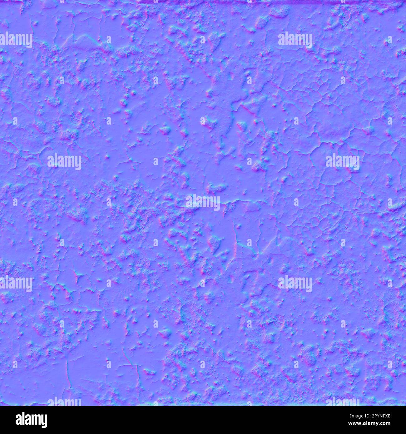 Normale Karte Beton beschädigte Textur, normale Abbildung Stockfoto