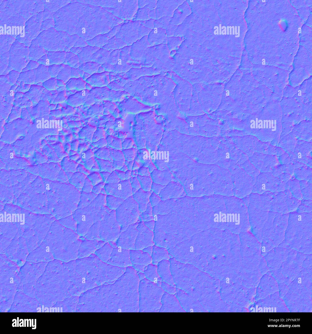 Normale Karte Beton beschädigte Textur, normale Abbildung Stockfoto