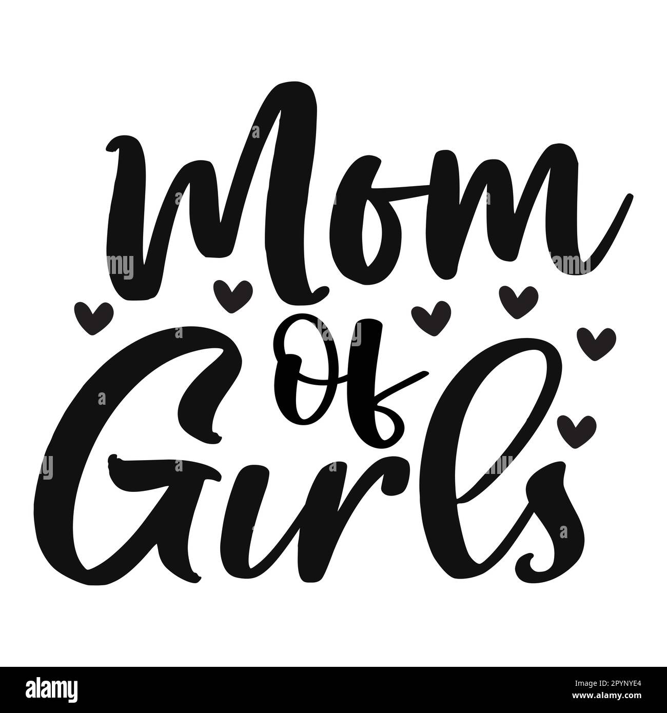Design für Muttertag-Trikot mit Typografie für Mutter-Liebhaber mama Mama Handgefertigte Kalligraphie Vektorzeichnung Silhouette Stock Vektor