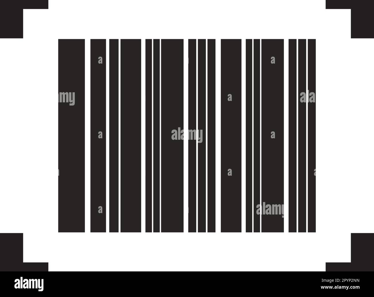 Barcode-Scan-Symbol Vektordarstellung Symboldesign Stock Vektor