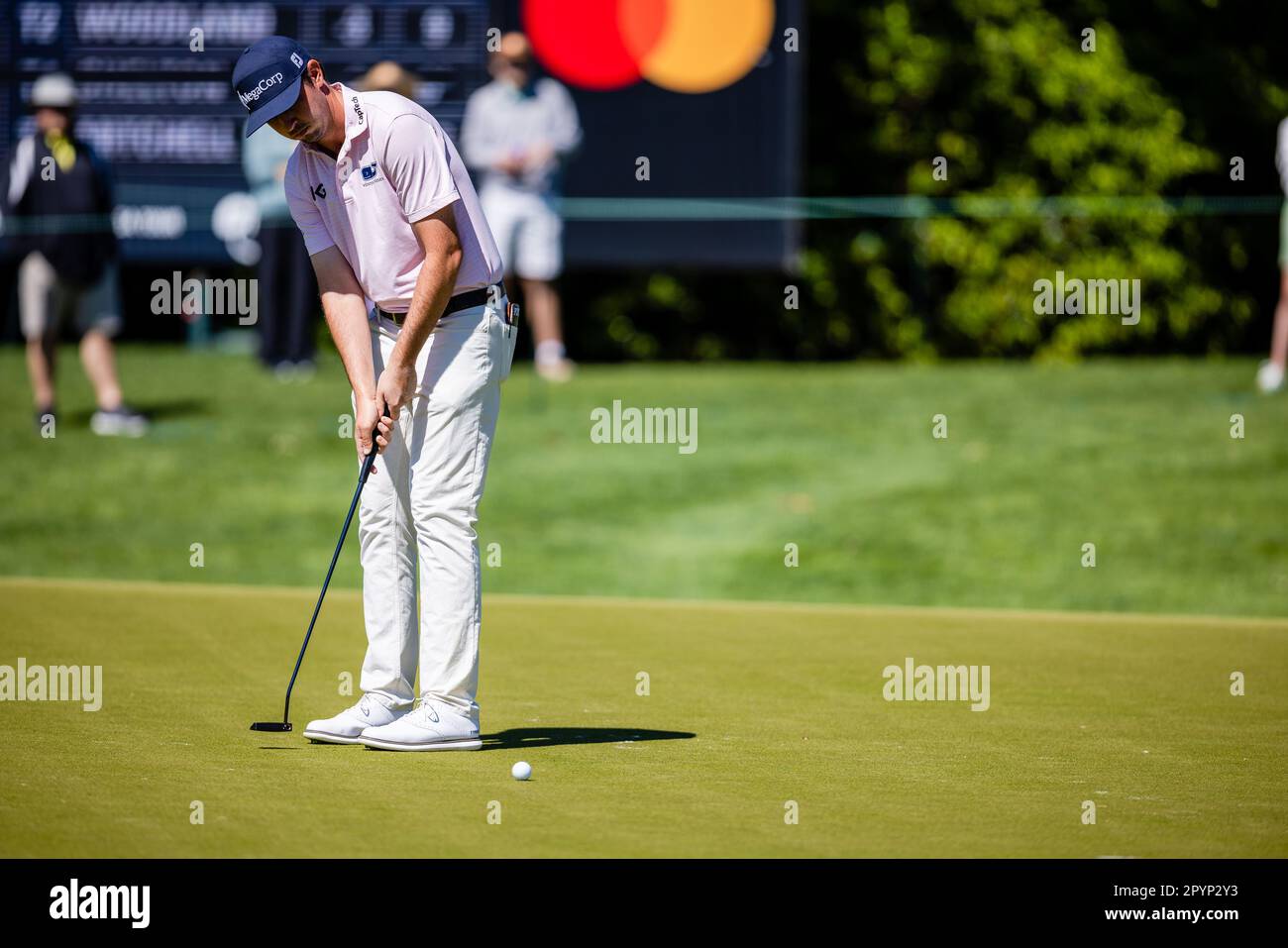 4. Mai 2023 J.T. Boston setzt in der ersten Runde der Wells Fargo